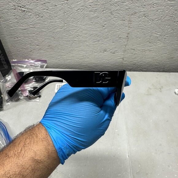 Dolce & Gabbana DG 4450 501/87 Black Plastic Sunglasses Dark Grey Solid Color - Picture 2 of 4